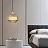 Стеклянный подвесной светильник в стиле модерн Золотой фото 8