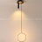 Серия подвесных светодиодных светильников со светящимися плафонами в виде геометрических фигур и дополнительным поворотным плафоном на потолочной чаше STRING С черный фото 14