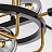 Дизайнерская люстра с круглыми стеклянными плафонами FUTURA Янтарный фото 4