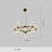 Серия светодиодных люстр на молекулярном каркасе с двойными рельефными плафонами из стекла шарообразной формы TRENTON 9 плафонов плафонов черный фото 4