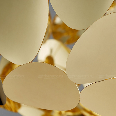 Люстра с шарообразным абажуром из пластин латунного цвета PALOMA фото 10