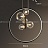 Дизайнерская кольцевая люстра с асимметрично расположенными стеклянными плафонами разного диаметра IONA RING фото 4