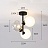 Потолочный светильник с тремя шарообразными плафонами из матового и прозрачного стекла MUSA фото 3