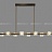 Реечный светильник с кристальными плафонами кубической формы MICHAL LONG 10 ламп золото фото 21