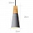 Подвесные светильники в скандинавском стиле Vibrosa 25 см  Серый фото 3
