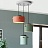 Светодиодный светильник с деревянными элементами MINE ГолубойC фото 8