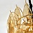 Дизайнерская люстра с цветным стеклом BONFIRE 68 см  Янтарный фото 9