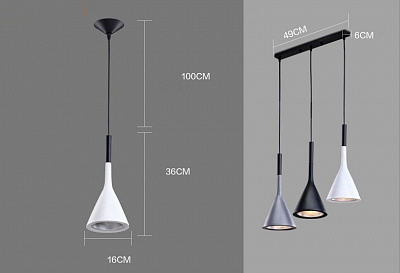 Foscarini Aplomb на 3 подвеса фото 5
